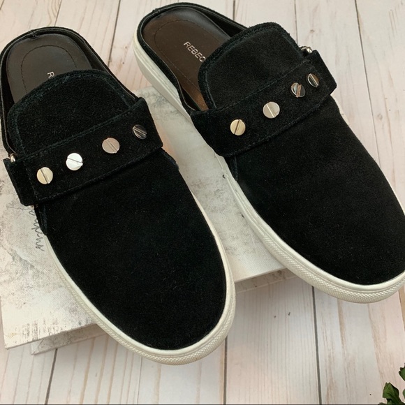 {Rebecca Minkoff} Sonia Suede Stud Slip On Sneaker - Picture 2 of 7